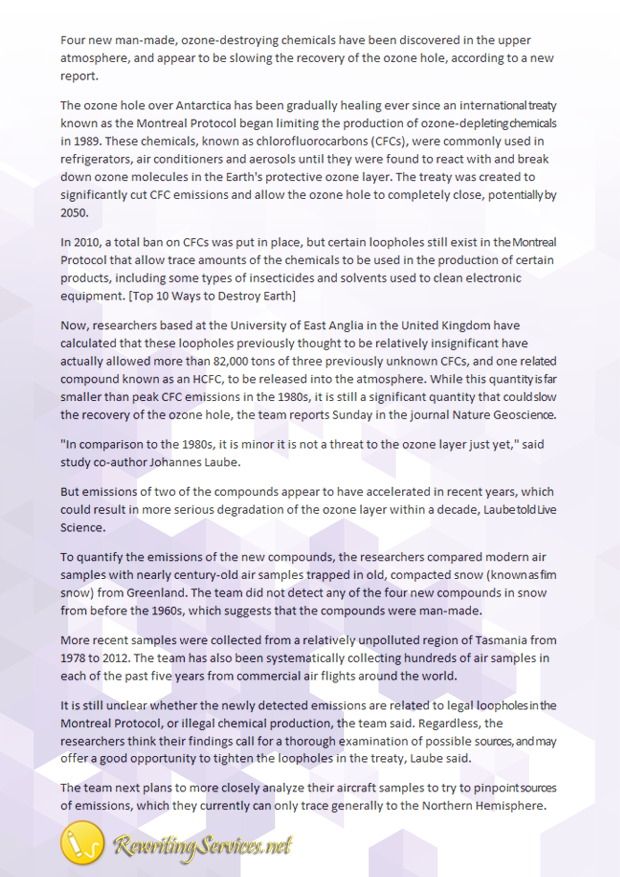 Article rewriting services
